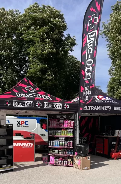 Beltrami TSA booth at L'Étape Parma 2025